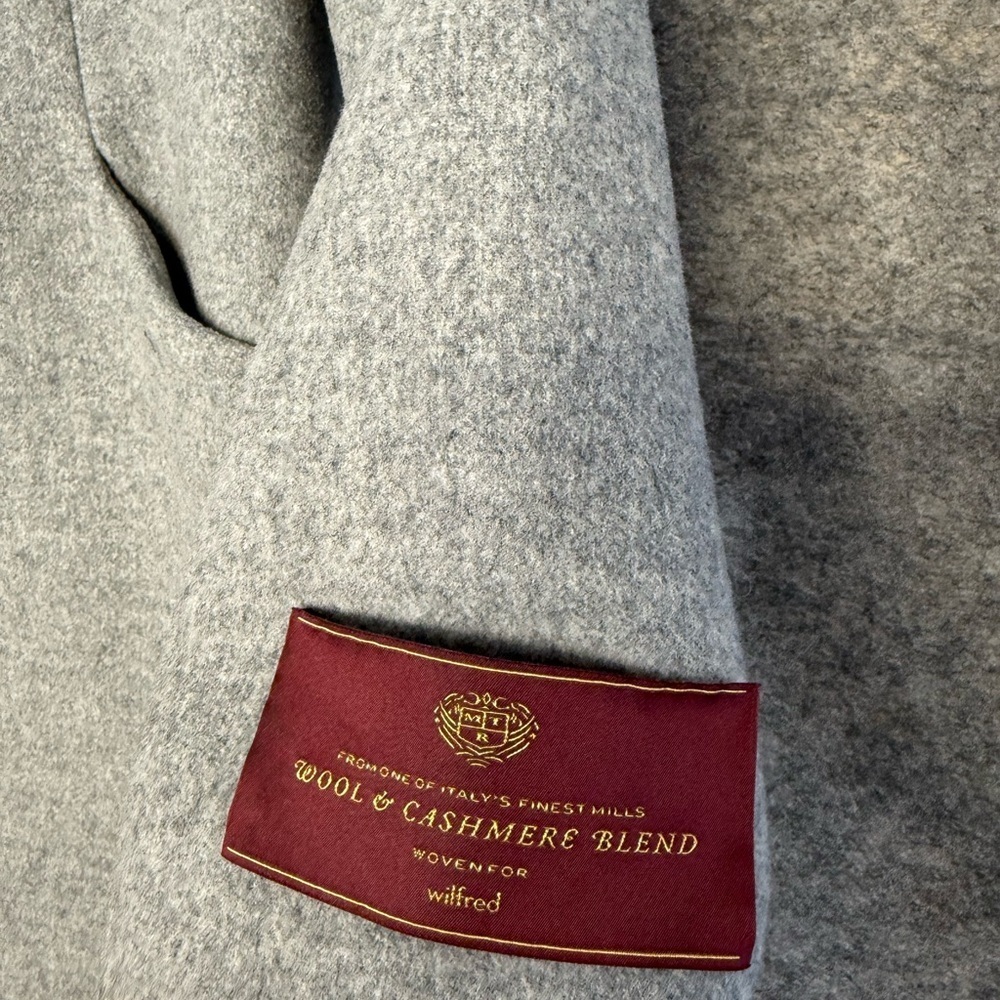 Wilfred Gray Wool Cashmere Blend Coat Women’s Elegant Classic Jacket Size Small - Picture 6 of 15